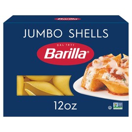 Barilla Pastina & Jumbo Shells Multipack with 5-in-1 Measuring Spoon – Non-GMO, Kosher Certified – Italian Pasta for Every Meal - 3 Pack Each