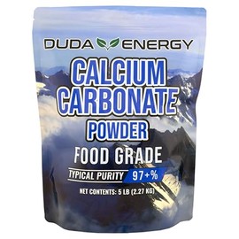 Duda Energy FGcc5f Food Grade 97+% Calcium Carbonate from Ground Limestone, 5 lb.
