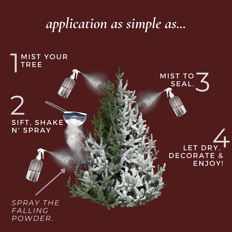 SnoFlock The Original Premium Self-Adhesive Snow Flock Powder with ShimmerSpec