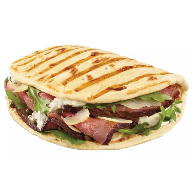 Mediterranean Style Pre-Grilled Panini Flat Bread Pack Of 2