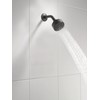 Delta Faucet Modern 3.5-inch Single-Spray Shower Head, Black Round Shower