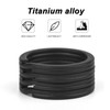 TI-MULTI (Ti) Titanium Black Key Holder Ring Lightweight Outer Diameter