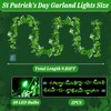 2 Pack 9.85 FT St Patrick's Day Garland with Green