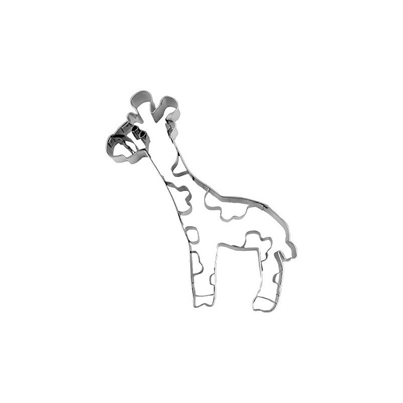 Staedter Giraffe Cookie Cutter, 12.5 cm, Stainless Steel Silver