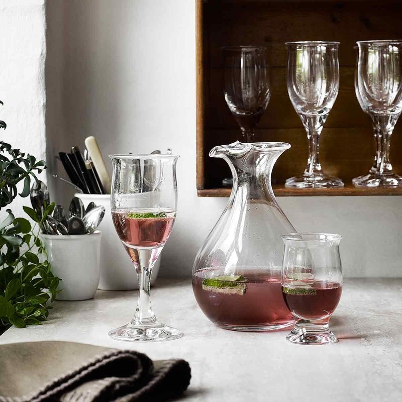 Holmegaard Weißweinglas 19 cl Idéelle mundgeblasenem Glas Originaldesign, klar