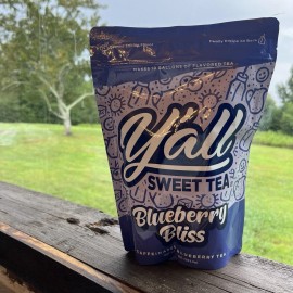 Y'all Sweet Tea NEW Limited Ed Flavor Y'all Sweet Tea 10pk resealable bags Blueberry Bliss READ