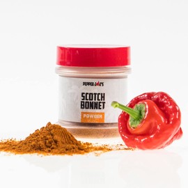 Pepper Joe’s Scotch Bonnet Spices Bundle – Flakes, Powder, Mash Puree, and Dried Pods – Extra Hot Spices and Seasonings for Cooking and Sauce Making