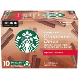 Starbucks Cinnamon Dolce Blonde Roast K Cup Pods 10 Count Pack of 2