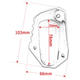 Modeer For Suzuki GSX-S 1000GT 2022 Motorcycle CNC Support Extension Plate Stand Side Stand Pad GSXS 1000GT GSXS1000GT Accessories (Blue)