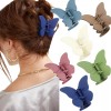 MINI BOXX Pinzas Para Cabello Mariposa Mate Grandes Para Mujer