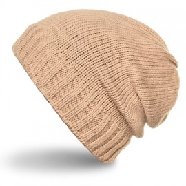 CASPAR MU084 Unisex Knitted Beanie Hat, Colour:camel;Size:One Size