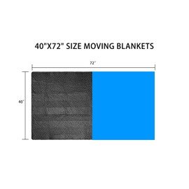 Trahefa Moving Blanket 40x72 in, Furniture Blankets for Moving Quilted Packing Moving Blankets Heavy Duty Moving Pads (1pc 40 * 72in)