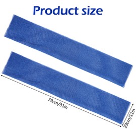 Sibba 2 Pieces African Net Sponge Bathing Long Exfoliating Washcloth Rag, Shower Body Scrub Exfoliator Back Scrubber Nylon Mesh Exfoliating Net Bath Sponge Skin Smoothers for All Skin Types, 11x31 in