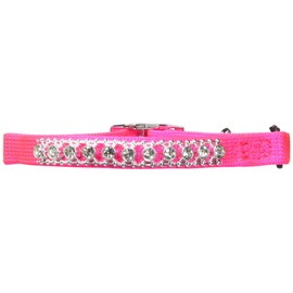 Petmate Bling Elastic Cat Collar, 3/8" x 8-10", Pink