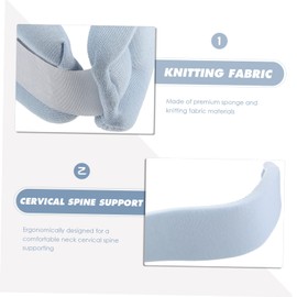 GLEAVI Neck Sponge Support Wrap Cervical Collar for Lightweight Neck Brace for Home Use Soft Sponge Design and Sprains Grey