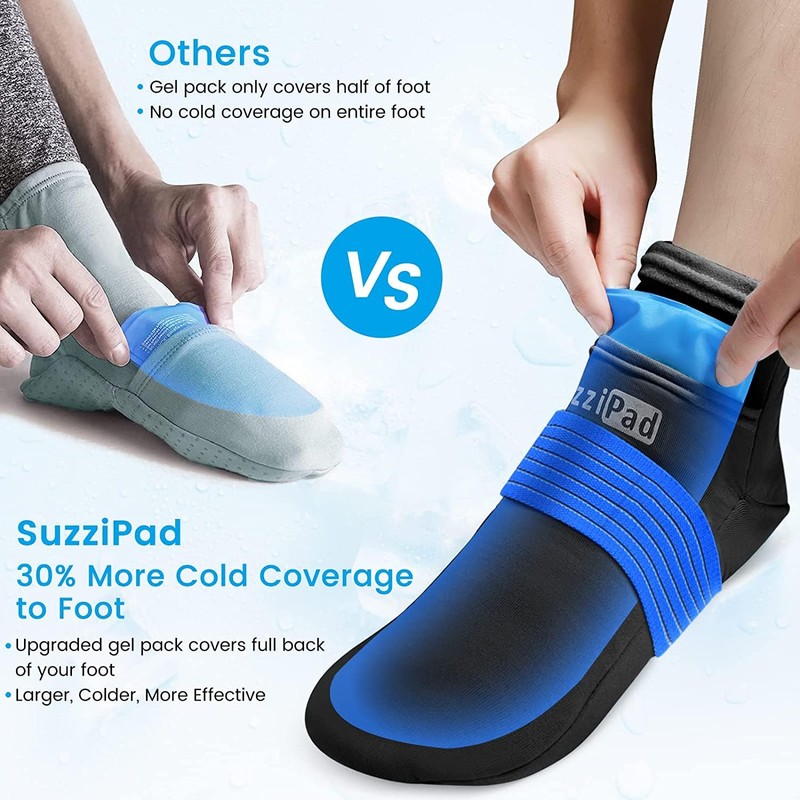 SuzziPad Ice Pack Stress Relief Cap & Cooling Socks &
