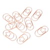 100pcs Rose Gold Star Paper Clips Slip Resistance Rust Prevention