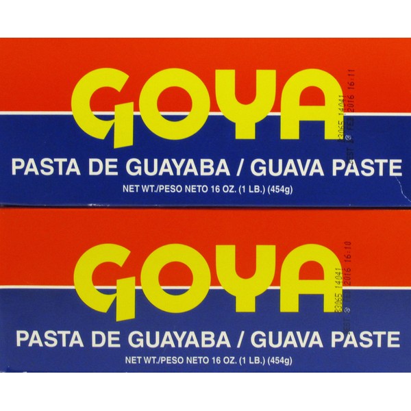Goya Guava Paste / Pasta De Guayaba 16 Oz (1 Lb, 454 G) Bars (2 Pack) by Goya