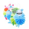 FOMIYES 4pcs Cartoon Bathing for Boys and Girls Soft Exfoliating
