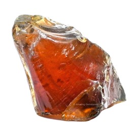 Amazing Gemstone Amber Raw Crystals and Healing Stones, Natural Rocks for Tumbling and DIY Raw Stones and Crystals (1 Piece)