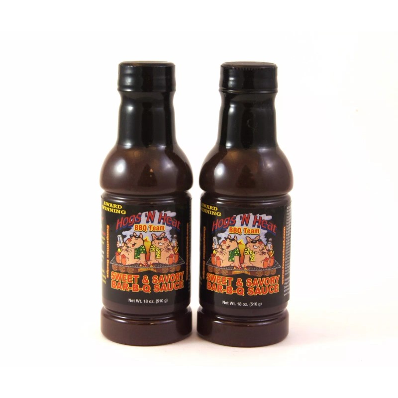 Hogs N Heat Sweet and Savory BBQ SAUCE - 18oz