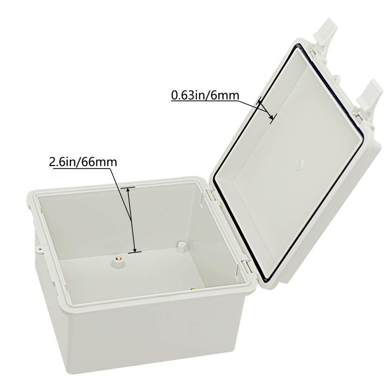 Zulkit Junction Box ABS Plastic Dustproof Waterproof IP65 Electrical Boxes