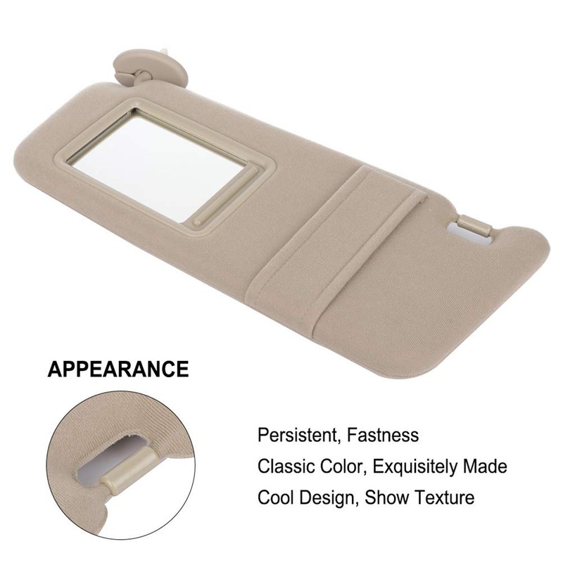 SCITOO Car Sun Visor Assbembly with Mirror Replacement for 2009-2016