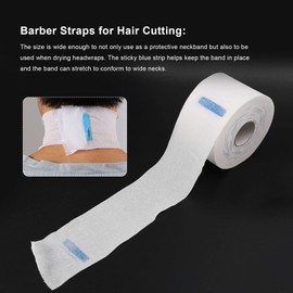 Tuperoymse 5 Neck Hair Cutting Collar Strip Roll Paper Salon Barber Dispose