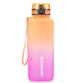 UZSPACE 1.5 L Sports Water Bottle, BPA-Free, Large Water Bottle, 1,500 ml, Leak-Proof Water Bottle for Sports, Cycling and Outdoor Activities