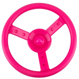 Haconba Playground Steering Wheel Accessories Plastic Swingset Steering Wheel Pirate Ship Steering Wheel Playset for Outdoor Backyard Treehouse Playground Jungle Gym (Pink)