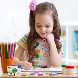 Fennoral 30 Set Flower Pot Craft for Kids Make You Own DIY Painting Flower Pots Plant Pot Foam Stickers Flower Growing Kit for Spring Craft Classroom Art Project Birthday Mother's Day Gifts