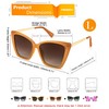 FEISEDY Trendy Polarized Women Sunglasses, Retro Womens Square Cat Eye