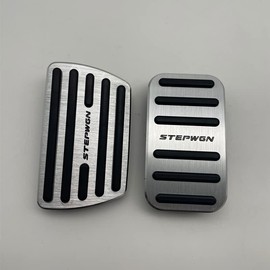 OKAYOHINN ST-JTY Honda Step Wagon, RP8, Dedicated Pedal Cover, Brake Axle Cover, Safe Driving, Installation Instructions Included, Tight Installation, Interior Parts, Aluminum Alloy and Rubber, 2 PCS,