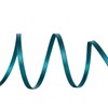 YAMA Teal Double Faced Satin Ribbon, 1/8 Inch 100 Yards,