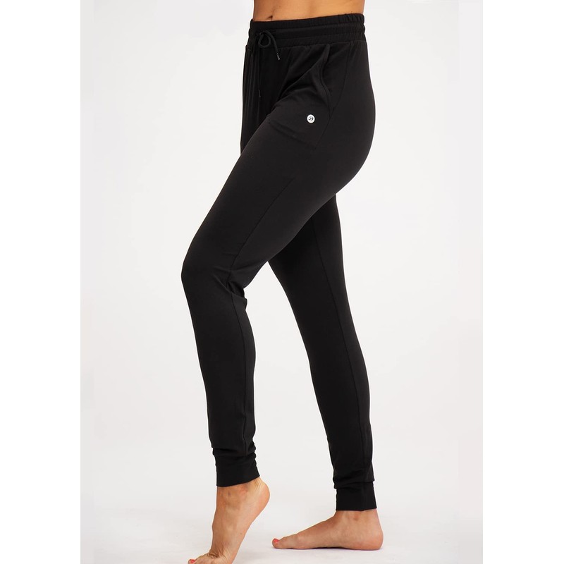 DEVOPS Women's Yoga Jogger Pants with Side Pocket Sweatpants (X-Large,