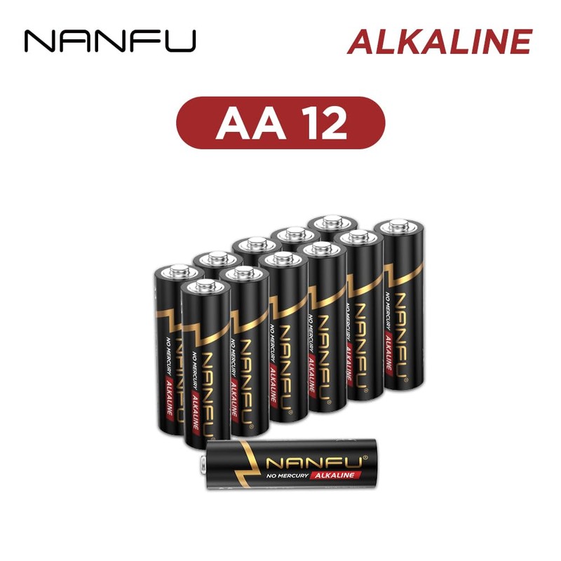 NANFU AA 12 Alkaline Batteries