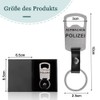 Open Police Bottle Opener, Stainless Steel Bottle Opener, Keyring as