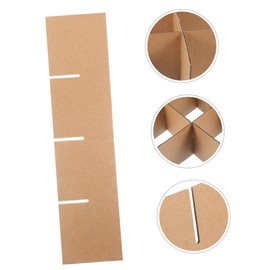 OUNONA Pack of 6 Dividers for Shipping Boxes, Large Cardboard Dividers for Moving Boxes, Made of Cardboard, Dividers for Glassware, Wine Crate Dividers, Tableware, Partition Box, Paper