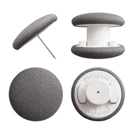 Primpins Duvet Clips - Classic Linen - 20 Colors Available - Double Sided Pin Fasteners - Prevents Comforter from Shifting in Cover (Set of 8, Dark Grey)