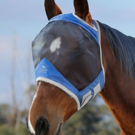 Harrison Howard CareMaster Pro Luminous Fly Mask Large Eye Space Standard Aquamarine M Cob