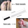 IDOU Toenail Files for Thick Nails, Stainless Steel, 4 Sides,