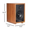 Electrohome McKinley 2.0 Stereo Powered Bookshelf Speakers with Built-in Amplifier