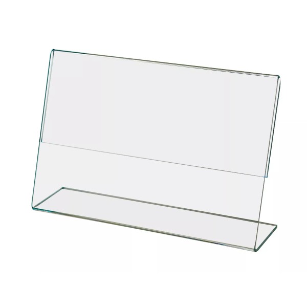 Marketing Holders Slant Back 6"w x 4" Sign Display Holder