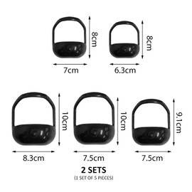 10 Pieces Beard Styling Templates, Beard Trimming Accessories, Plastic Beard Templates, Men's Shaving Templates