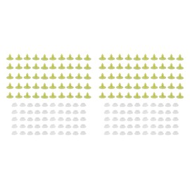 100PCS Livestock Ear Tag Bright Yellow PP Fadeless Reusable Universal Animal Ear Tag for Rabbit