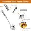 Pack of 2 Spaghetti Servers and Pasta Tongs Stainless Steel
