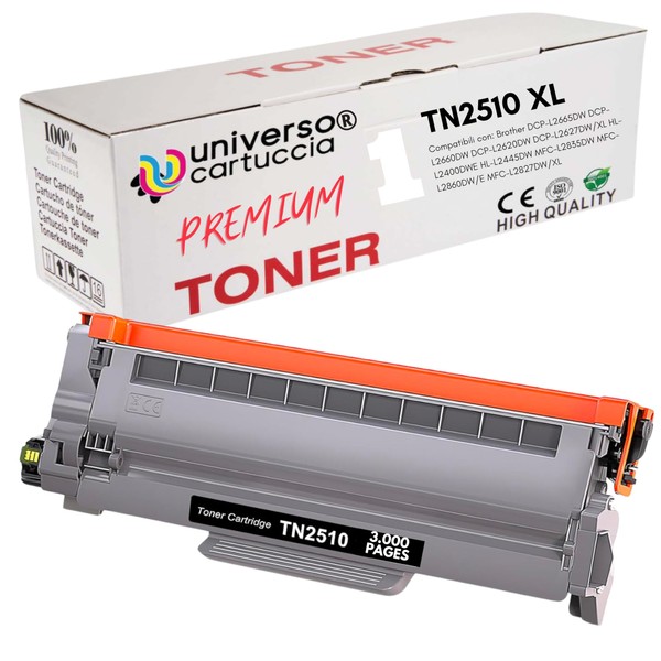 Cartridge Universe Cartridge TN2510 XL Toner Compatible with Brother DCP-L2665DW