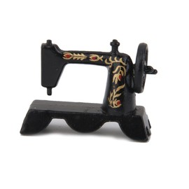 International Miniatures Dollhouse Miniature Portable Old Fashioned Sewing Machine