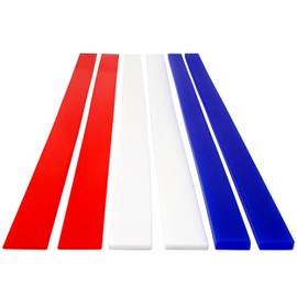 Set of 6 Rolling Pin Guides for Dough Thickness, 100% Silicone Pastry Ruler Baking Strip, Cookie Sticks, Guide Leveler, Measuring Size with Food Grade Precision, for Pastry Perfection, Length 19 Inch