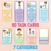 Kids Responsibility Chart Board with Magnets, 63 Chores, Potty Train